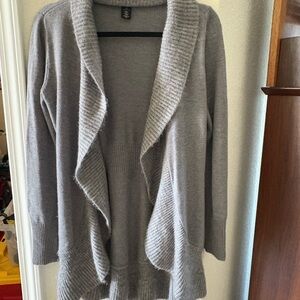 White House Black Market Soft Gray Cardigan